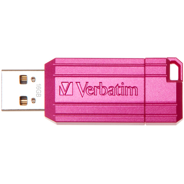 Флеш-диск Verbatim 16GB Pin Stripe Pink