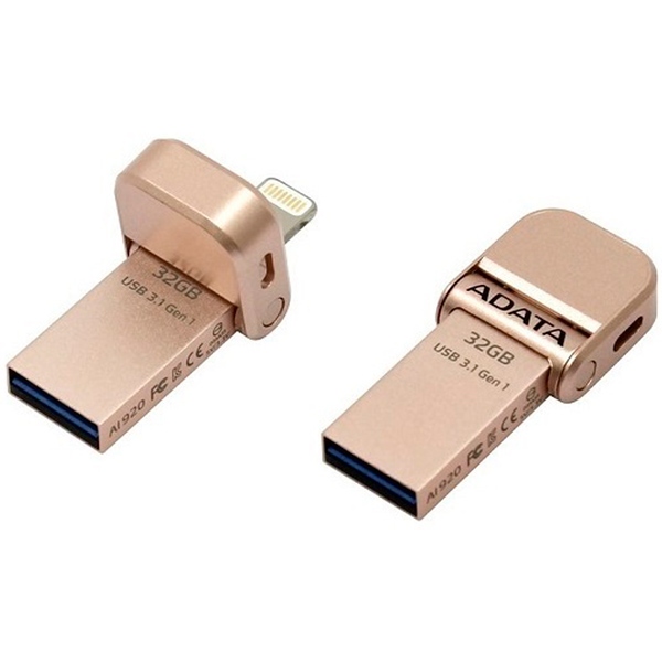 Флеш-диск ADATA 32GB AI920 Gold
