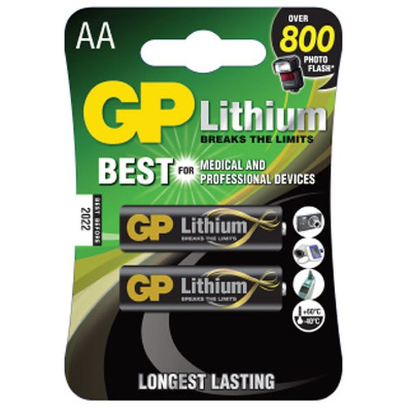 Батарея GP AA 2шт. (15LF-2CR2) фото