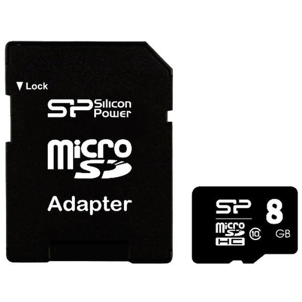 Карта памяти SD Micro Silicon Power CARD MICROSD 8GB CLASS10 фото