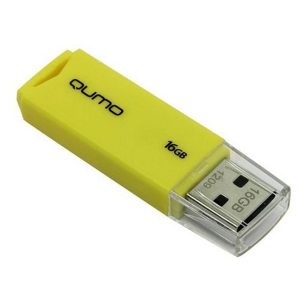 Флеш-диск Qumo QM16GUD-TRP-YELLOW фото
