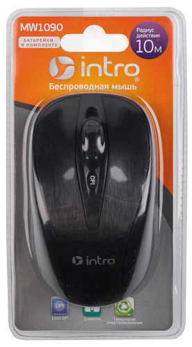 Мышь беспроводная Intro MW1090 черный