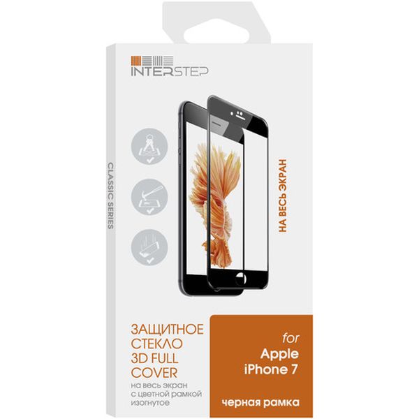 Защитное стекло InterStep IS-TG-IPHON73DB-000B202 фото