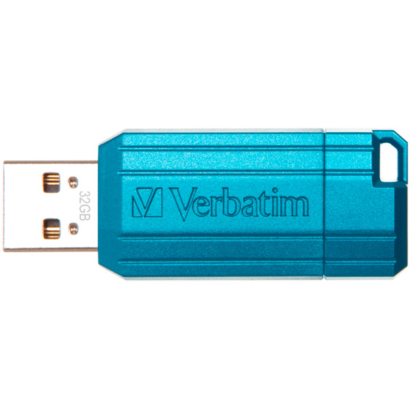 Флеш-диск Verbatim 32GB Pin Stripe Blue фото