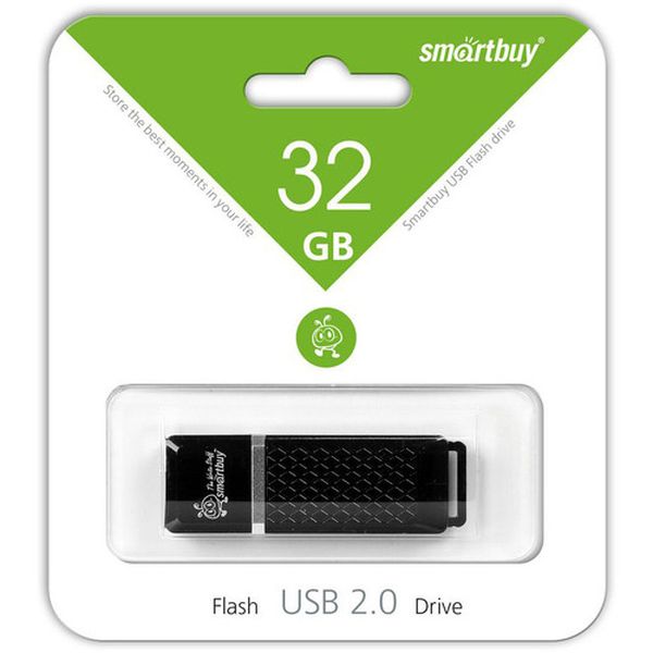 Флеш-диск Smartbuy 32GB Quartz Black(SB32GBQZ-K) фото