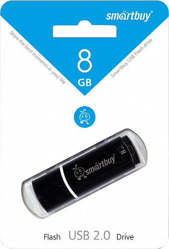 Флеш-диск Smartbuy 8GB Crown Black(SB8GBCRW-K)