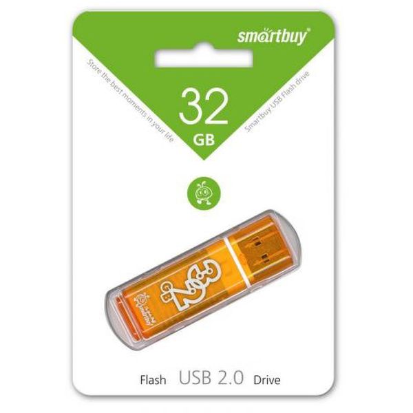 Флеш-диск Smartbuy 32GB Glossy Or(SB32GBGS-OR) фото