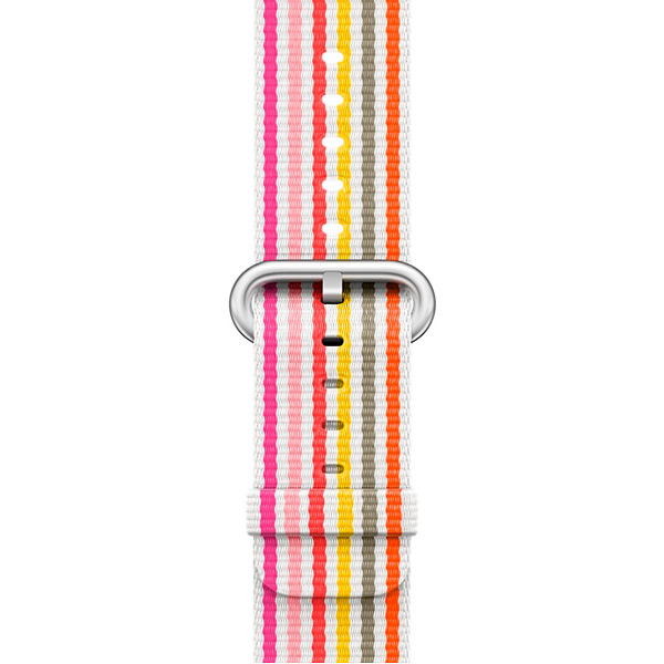 Ремешок Apple 38mm Pink Stripe Woven Nylon фото