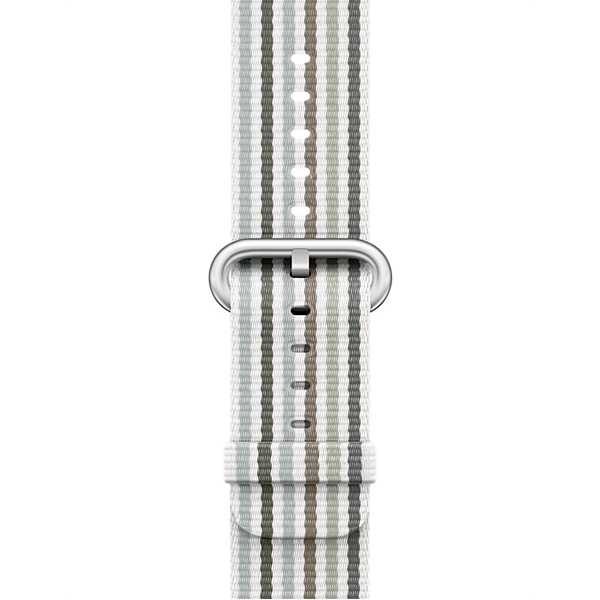 Ремешок Apple 42mm Gray Stripe Woven Nylon фото