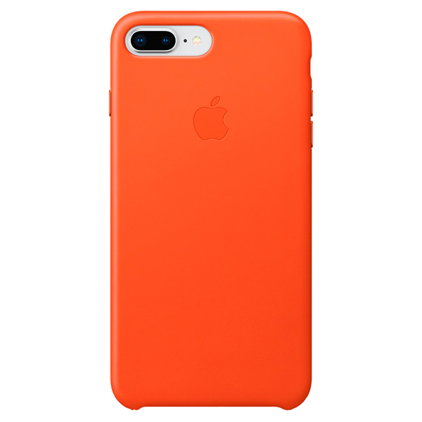 Чехол Apple iPhone 8 Plus/7 Plus Leather Case Bright оранжевый фото