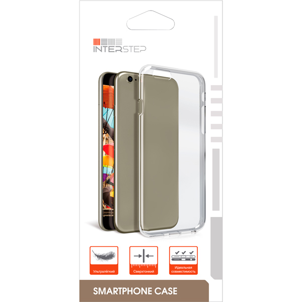 Чехол InterStep Slender ADV для Huawei Y9 2018, прозрачный фото