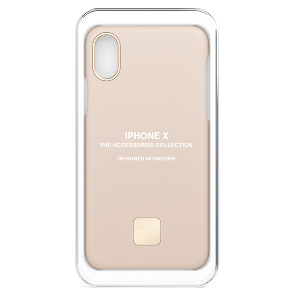 Чехол Happy Plugs 9166 Slim Case для iPhone X, Beige