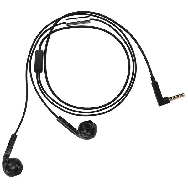 Наушники внутриканальные Happy Plugs 7829 Black Marble