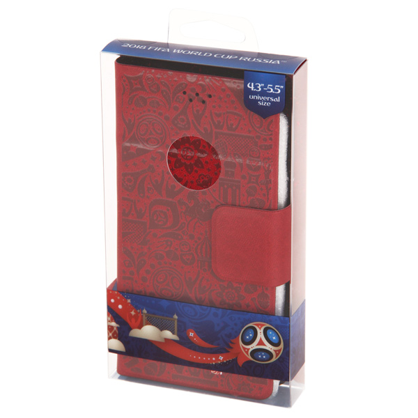 Универсальный чехол для смартфона 2018 FIFA WCR Official Pattern 4,3"-5,5" Red (104566)