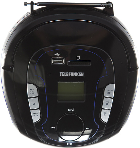 Магнитола Telefunken TF-SRP3471B Black/синий