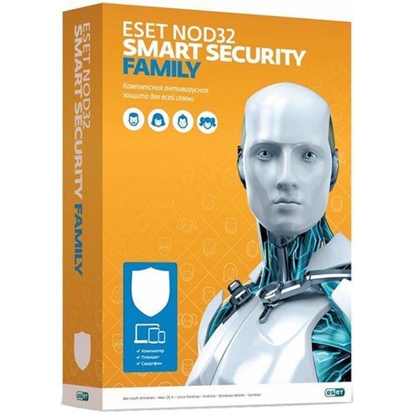 Антивирус ESET ESET NOD32 Smart Security FAMILY 3ПК/1Г