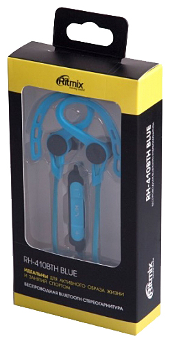 Наушники синийtooth Ritmix RH-410BTH синий