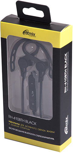 Наушники Bluetooth Ritmix RH-410BTH черный