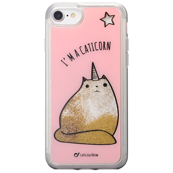 Чехол Cellular Line Stardust Caticorn для Apple iPhone 8/7