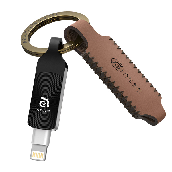Флеш-диск для Apple Adam Elements 64GB iKlips DUO+ MFI Lightning Black фото