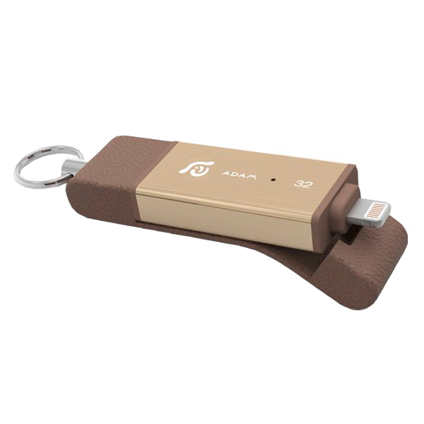 Флеш-диск для Apple Adam Elements 32GB iKlips DUO MFI Lightning Gold фото