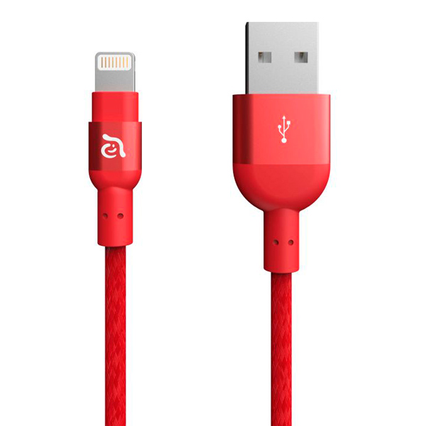 Кабель Apple Adam Elements Aluminum MFI Lightning Cable PeAk 20B Red