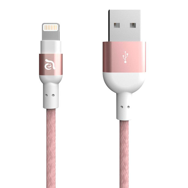 Кабель Apple Adam Elements Aluminum MFI Lightning Cable PeAk 20B RoseGold фото
