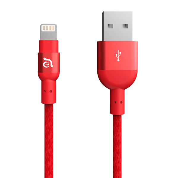 Кабель Apple Adam Elements Aluminum MFI Lightning Cable PeAk 120B Red фото