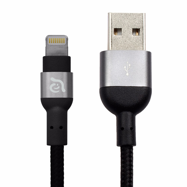 Кабель Apple Adam Elements Aluminum MFI Lightning Cable PeAk 200B Grey