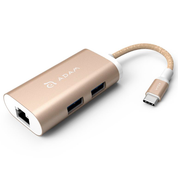 USB-адаптер Adam Elements Type C - HUB CASA eC301 Gold фото