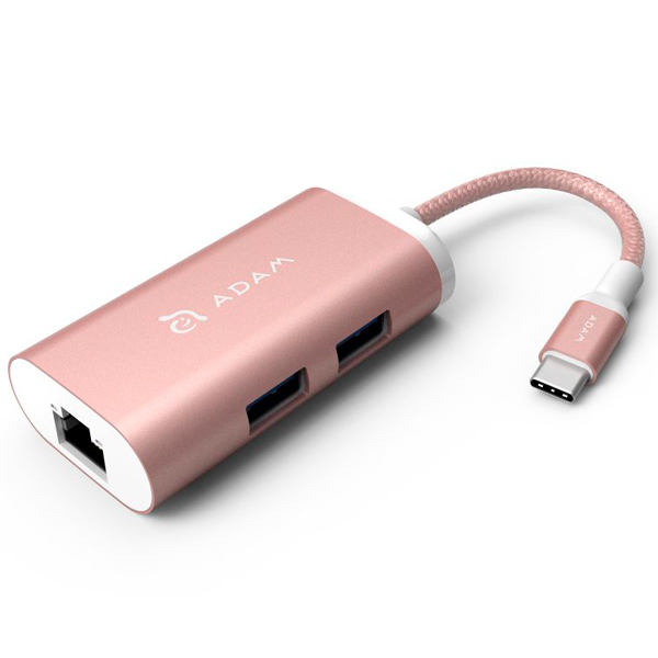 USB-адаптер Adam Elements Type C - HUB CASA eC301 Rose Gold фото