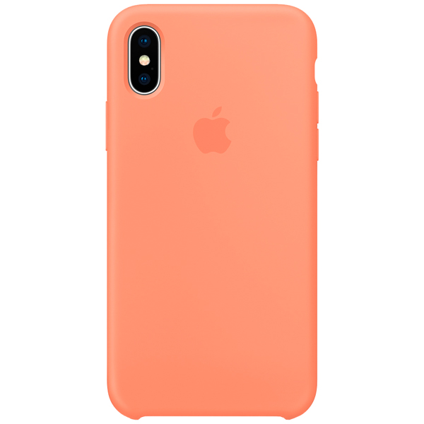 Чехол Apple iPhone X Silicone Case, персиковый фото