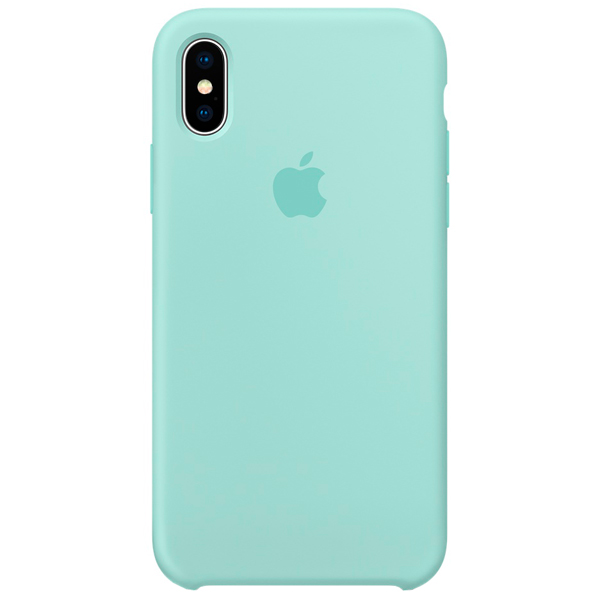 Чехол Apple iPhone X Silicone Case, Marine зеленый