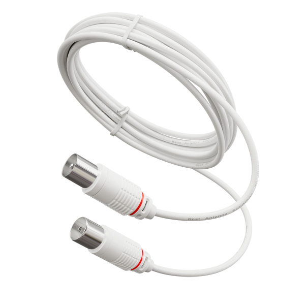 Кабель телевизионный Рэмо удлинитель 3м White