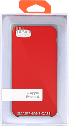 Чехол InterStep Soft-T Metal Apple iPhone8 Красный
