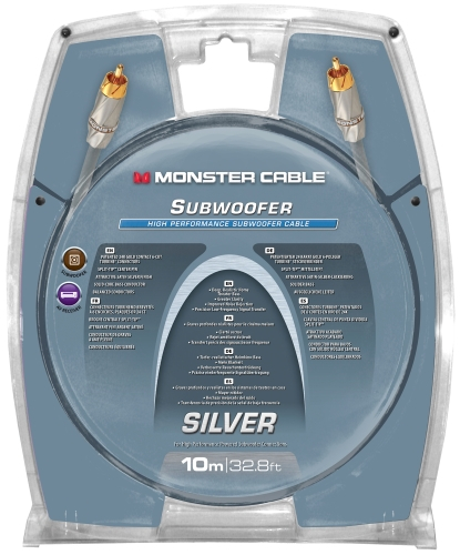 Кабель аналоговый аудио (Hi-Fi) Monster Subwoofer 400sw High Perf. Cable 10м (140755-00)