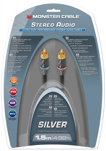 Кабель аналоговый аудио (Hi-Fi) Monster Stereo Audio 400i UHP 1,5м(140769-00)