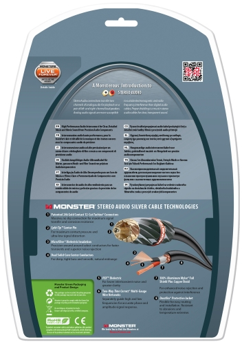 Кабель аналоговый аудио (Hi-Fi) Monster Stereo Audio 400i UHP Audio Cable 3м (140770-00)