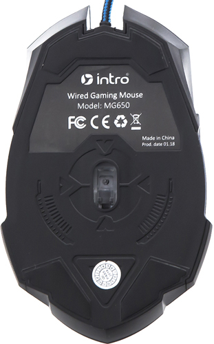 Игровая мышь Intro MG650 Gaming USB черный