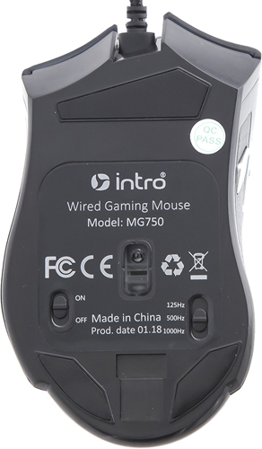 Игровая мышь Intro MG750 Gaming USB черный