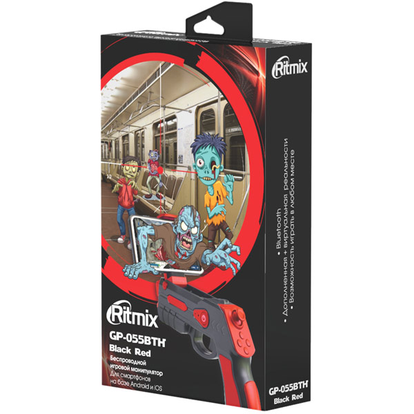 Геймпад Ritmix GP-055 BTH Black Red
