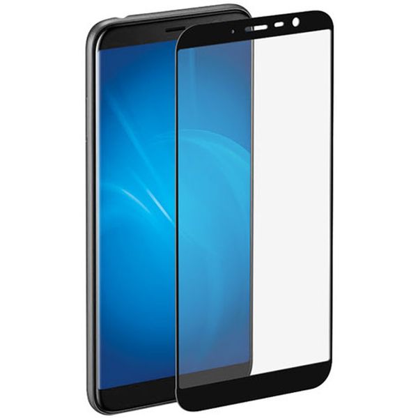 Защитное стекло DF 2,5D для Meizu M8c, Black Frame фото