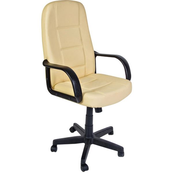 Кресло компьютерное Tetchair СН747 КОЖЗАМ.БЕЖЕВЫЙ фото
