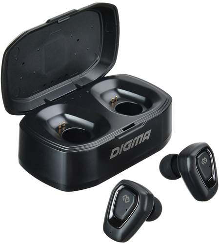 Наушники True Wireless Digma TWS-01 Black (GEAR-S01)