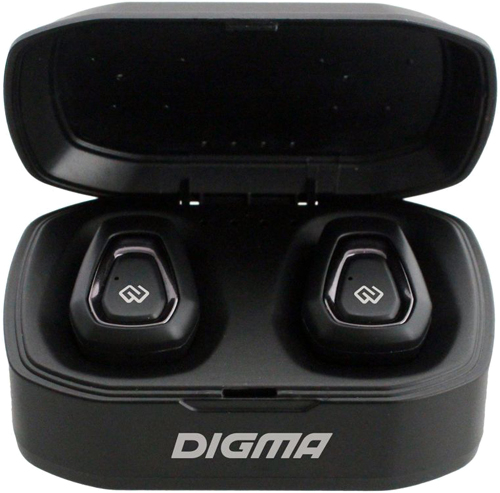 Наушники True Wireless Digma TWS-01 Black (GEAR-S01)
