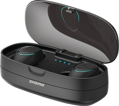 Наушники True Wireless Digma TWS-04 Black (TS30)