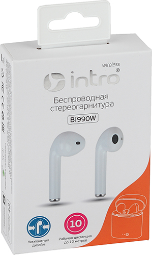 Наушники True Wireless Intro BI990W