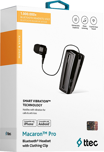 Громкая связь Bluetooth в автомобиль TTEC Makaron Pro Black (2KM116S)