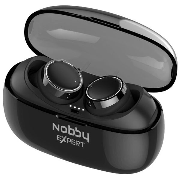 Наушники True Wireless Nobby Expert T-110 Black/Silver (NBE-BH-50-02)