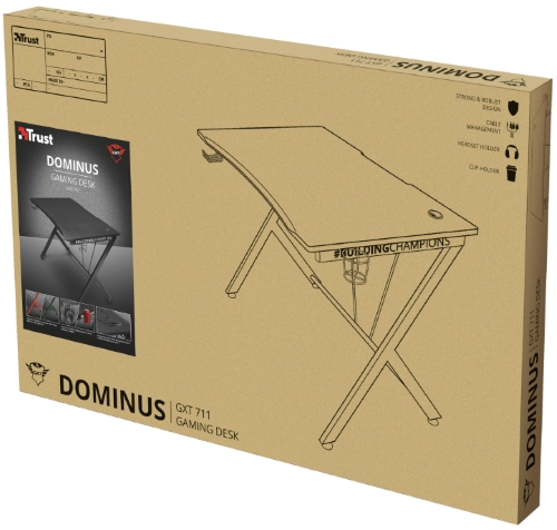 Стол компьютерный игровой Trust GXT 711 Dominus (22523)